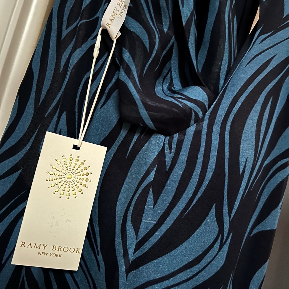 Ramy Brook size Medium. Printed Lori Navy/Slate. Never worn.